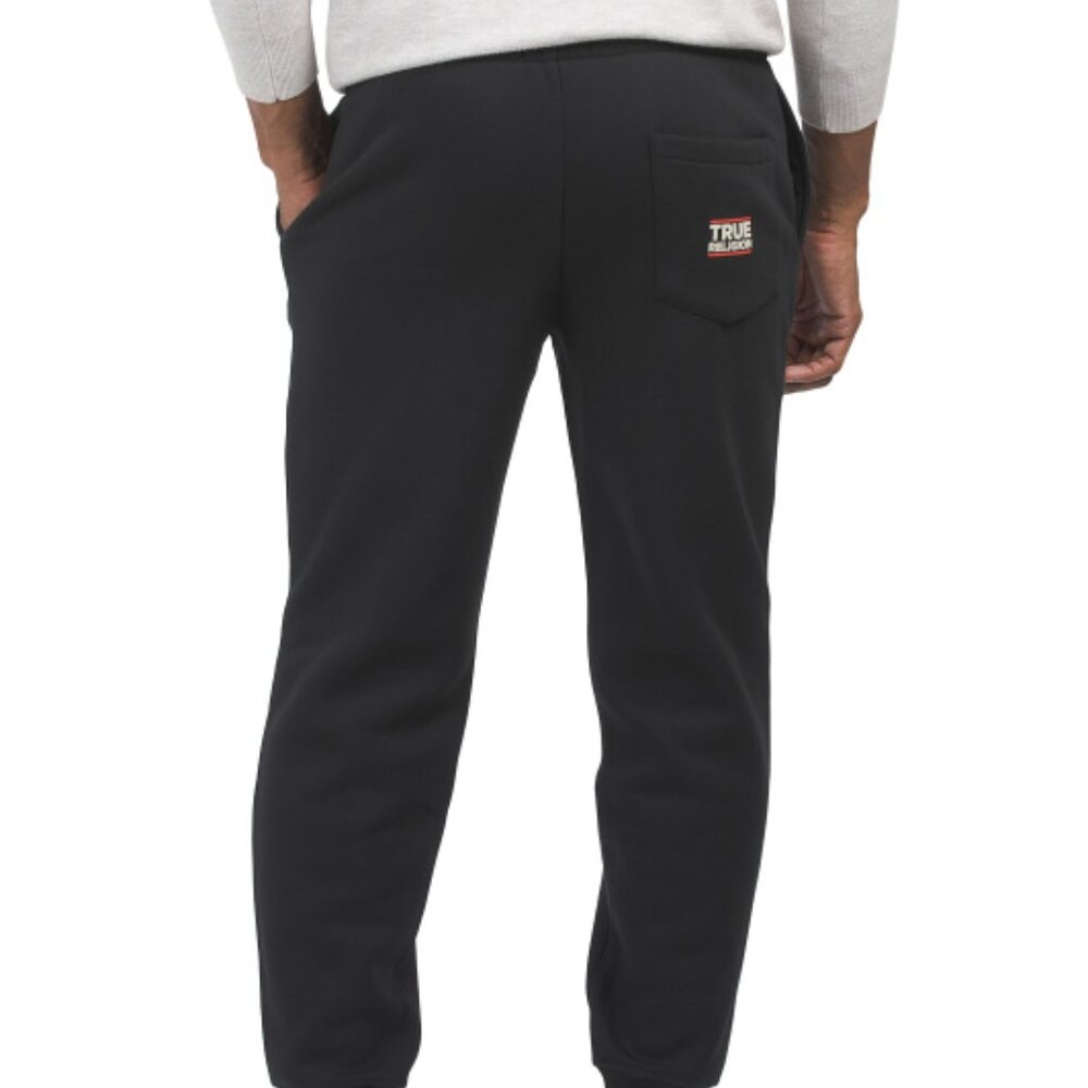 NEW TRUE RELIGION Hit Joggers black for men 267mn - Picture 2 of 2